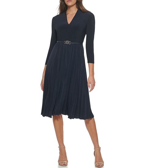 Fit And Flare Midi <strong>Dress</strong> - Blue. . Dillards tommy hilfiger dresses